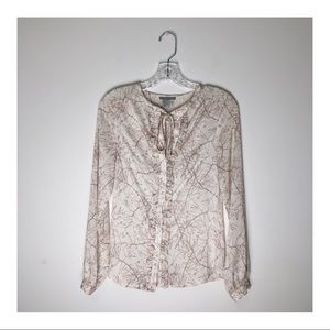 Printed Blouse in White